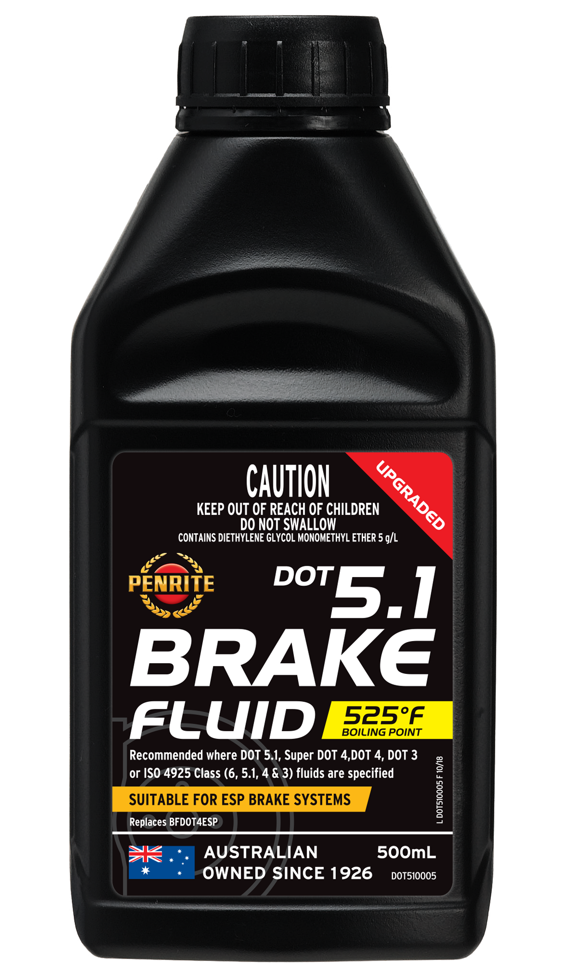 DOT 5.1 BRAKE FLUID 500mL PENRITE OIL