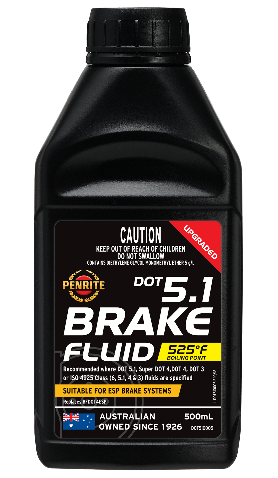 DOT 5.1 BRAKE FLUID 500mL